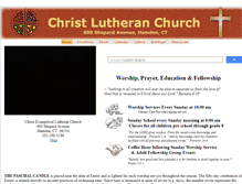 Tablet Screenshot of christlutheranhamden.org